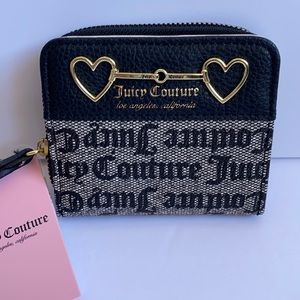 NWT Juicy Couture Black Gothic Zip Wallet